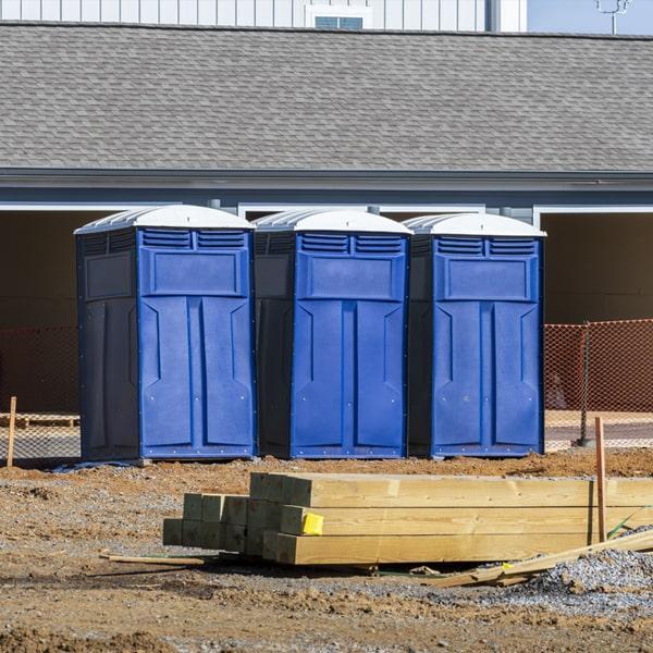 Heavy-duty construction site porta potty in Newburgh, New York State